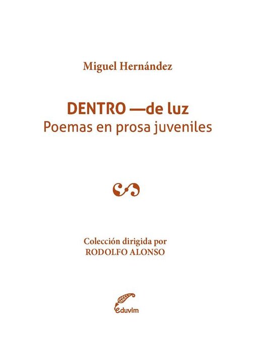 Title details for Dentro de luz by Miguel Hernández - Available